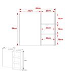 Espelheira Para Banheiro 60cm Multimóveis Vcr10089