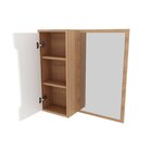 Espelheira Para Banheiro 60x60cm Bn3648 Amêndoa/branco