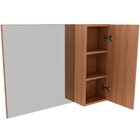 Espelheira Para Banheiro 80 Cm Com 1 Porta Marina Amêndoa