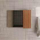 Espelheira Para Banheiro 80 Cm Com 1 Porta Marina Amêndoa