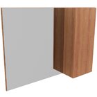 Espelheira Para Banheiro 80 Cm Com 1 Porta Marina Amêndoa