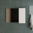 Espelheira Para Banheiro 80 Cm Com 1 Porta Marina Branco