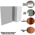 Espelheira Para Banheiro 80 Cm Com 1 Porta Marina Branco