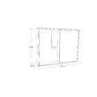 Espelheira Para Banheiro 80cm 2 Portas Alice