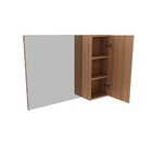 Espelheira Para Banheiro 80cm  Amendoa