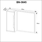 Espelheira Para Banheiro 80x60cm Bn3645 Branco