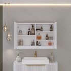 Espelheira Para Banheiro Alice/gabriela 90 Cm - Fabribam Bran