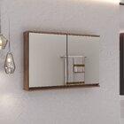 Espelheira Para Banheiro Alice/gabriela 90 Cm - Fabribam Cacau