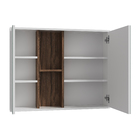 Espelheira para Banheiro Atenas 80 Branco c/Terracota Darabas Agardi