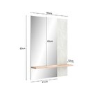 Espelheira Para Banheiro Báltico  Cristal/faia