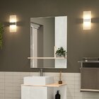 Espelheira Para Banheiro Báltico  Cristal/faia