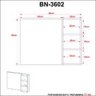 Espelheira Para Banheiro Bn3602 Tecnomobili