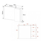 Espelheira Para Banheiro Bn3602 Tecnomobili