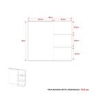 Espelheira Para Banheiro Bn3608 Tecnomobili