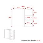 Espelheira Para Banheiro Bn3609 Tecnomobili