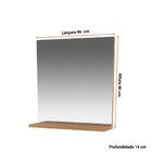 Espelheira Para Banheiro Bn3642 Amêndoa 45x46,5cm Tecnomobili