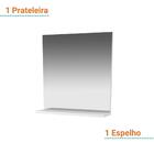 Espelheira Para Banheiro Bn3642 Branco 45x46,5cm Tecnomobili