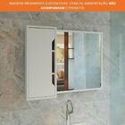 Espelheira Para Banheiro Bn3645 Branca 80x60cm Tecnomobili