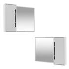 Espelheira Para Banheiro Bn3645 Branca 80x60cm Tecnomobili