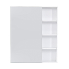 Espelheira para Banheiro Madeira Branco 77x65cm Sobrepor Flex Fabribam
