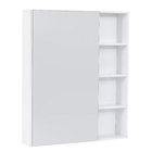 Espelheira para Banheiro Madeira Branco 77x65cm Sobrepor Flex Fabribam