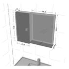 Espelheira Para Banheiro Com 1 Porta 57,2cm Multimóveis Cr101