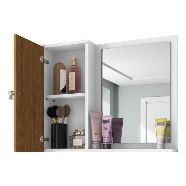 Espelheira Para Banheiro Com 1 Porta 57,2cm Multimóveis Cr101