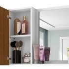 Espelheira Para Banheiro Com 1 Porta Gênova Móveis Bechara -