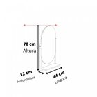 Espelheira para Banheiro com 1 Prateleira Estrutura em Aço Bo