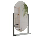 Espelheira para Banheiro com 1 Prateleira Estrutura em Aço Bo