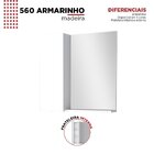 Espelheira Para Banheiro Com Armário  Branco