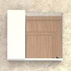 Espelheira Para Banheiro Com Armário  Branco