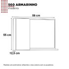 Espelheira Para Banheiro Com Armário  Branco