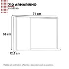 Espelheira Para Banheiro Com Armário  Cinza