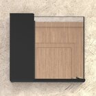 Espelheira Para Banheiro Com Armário  Preto