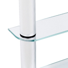 Espelheira para Banheiro Metal Cromado 80x64cm Sobrepor Slip Crismetal