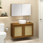 Espelheira para Banheiro de Sobrepor 62x100 Taj Mahal Freijó Astral Design