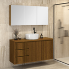 Espelheira para Banheiro de Sobrepor 57x120 Intenso Freijó Astral Design