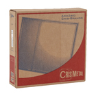 Espelheira para Banheiro de Sobrepor com 2 Portas 48,5x52,2x11 Prata Cris Branco Cris Metal