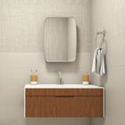 Espelheira para Banheiro de Sobrepor com 1 Porta 54x39x9,8cm Prata Crismetal