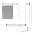 Espelheira para Banheiro de Sobrepor com 1 Porta 55x60cm Branco Laca Sisco Venturi