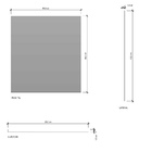 Espelheira para Banheiro de Sobrepor 55x60cm Branco Venturi