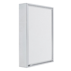 Espelheira para Banheiro de Sobrepor com 1 Porta 58,5x44x11cm Prata Crismetal