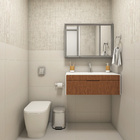 Espelheira para Banheiro de Sobrepor com 3 Portas 58,5x86,5x11 Prata Cris Branco Cris Metal