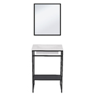 Espelheira para Banheiro de Sobrepor 64x55x2 Preto Iron Black Venturi