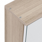 Espelheira para Banheiro de Sobrepor 69x64,5x13cm Carvalho Soho Sensea