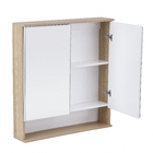 Espelheira para Banheiro de Sobrepor 69x64,5x13cm Carvalho Soho Sensea