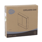 Espelheira para Banheiro de Sobrepor 69x64,5x13cm Nogal Soho Sensea