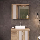 Espelheira para Banheiro de Sobrepor com 1 Porta 69x80x14cm Terracota Atacama Darabas Agardi