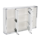 Espelheira para Banheiro de Sobrepor com 1 Porta 73x45x11,3 Prata Brasília Plus Astra